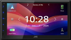 Dab car radio VC KW-M695DBW Zwart